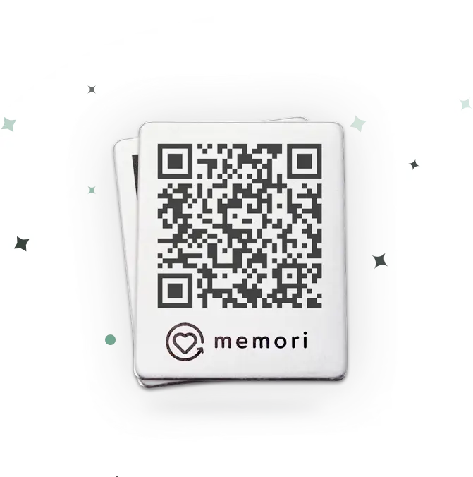 qr code tag for memorial page