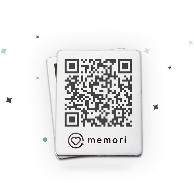 qr code tag for memorial page